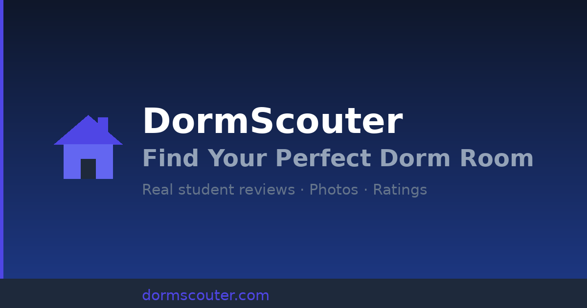 DormScouter — real dorm reviews, photos, and floor plans from students who actually lived there